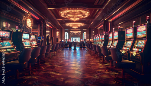 Opulent and Elegant Luxury Casino Interior Aesthetic Grandeur and Exquisite Design