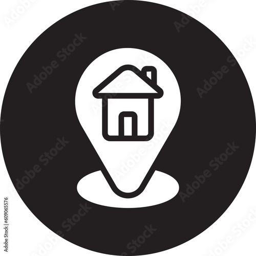 home address gradient icon