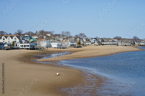 Beachfront houses Provincetown MA USA photo