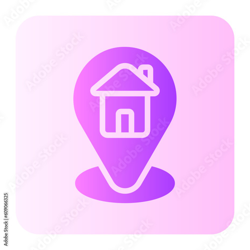 home address gradient icon