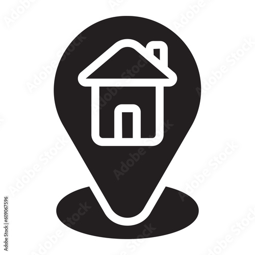 home address glyph icon