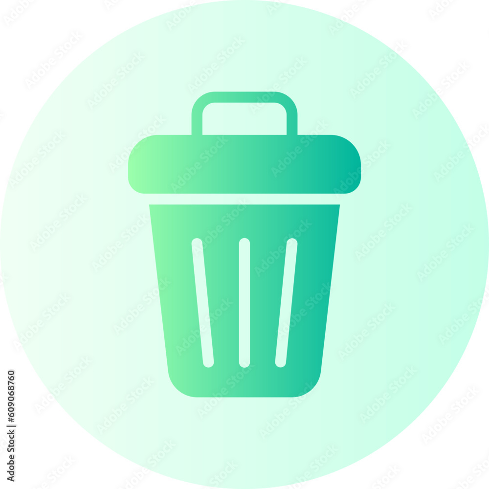 trash can gradient icon trash can gradient icon