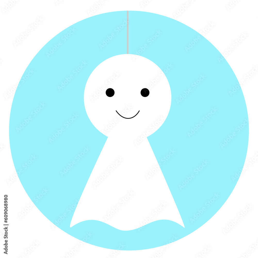 A teru teru bozu is a doll that is hung to pray for the rain to stop.
It is a traditional Japanese charm. A teru teru bozu is a doll that is hung to pray for the rain to stop.
It is a traditional Japanese charm.
