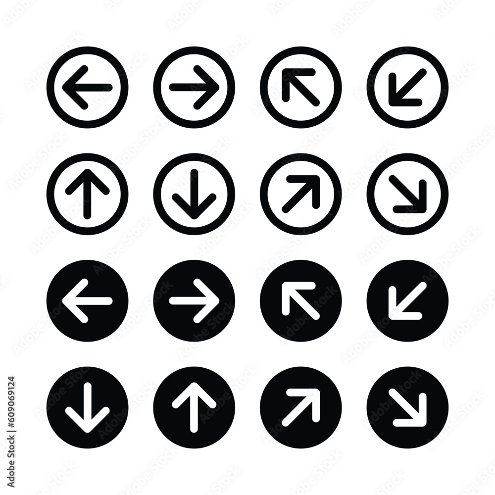 Arrow vector collection. Arrow shapes icon. cursoe flat style isolated on white background Arrow vector collection. Arrow shapes icon. cursoe flat style isolated on white background