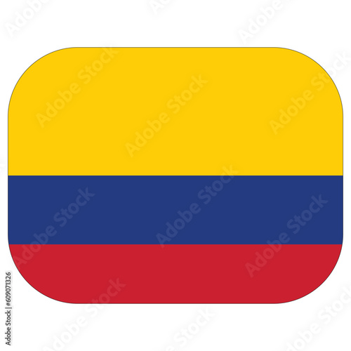 Free Download Flag of Colombia in a rectangle shape. - GFXLoad