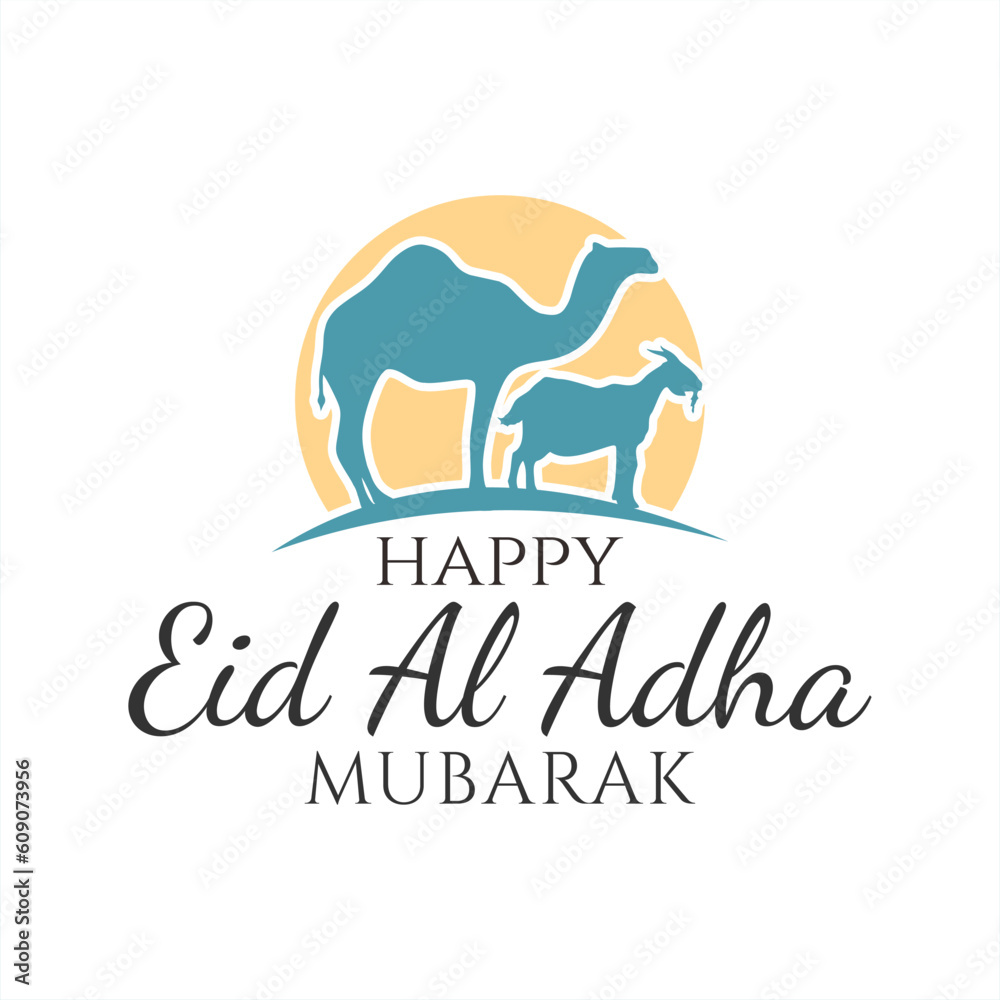 eid al adha greeting card post social media template