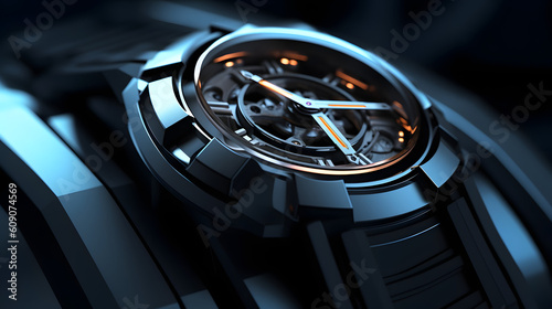 Futuristic watch. generative AI