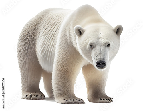 polar bear On transparent background  png   easy for decorating projects.