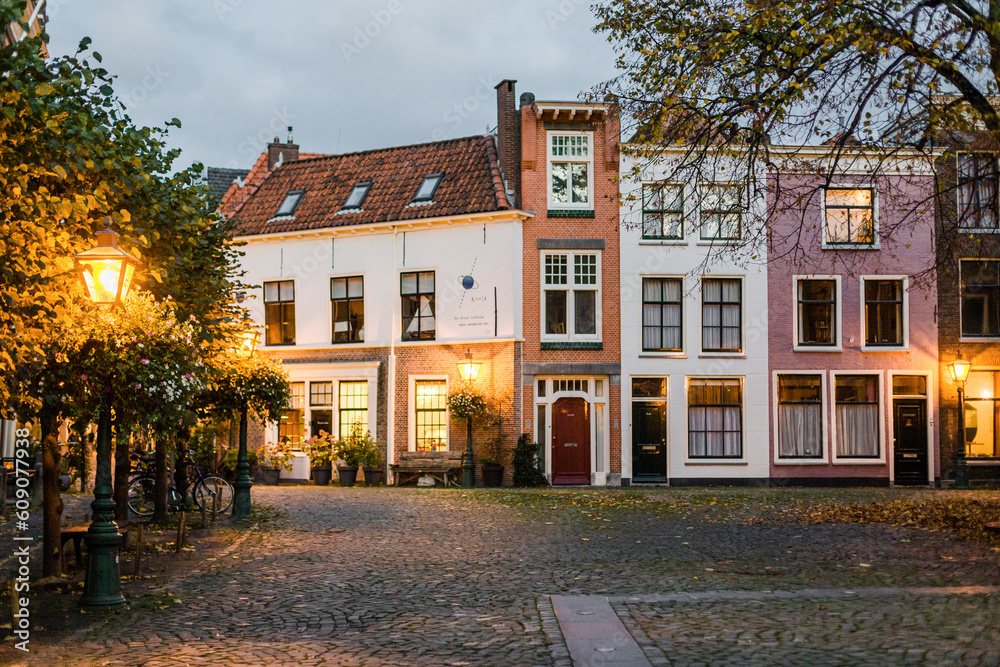 Landscape of the city of Leiden, Netherlands