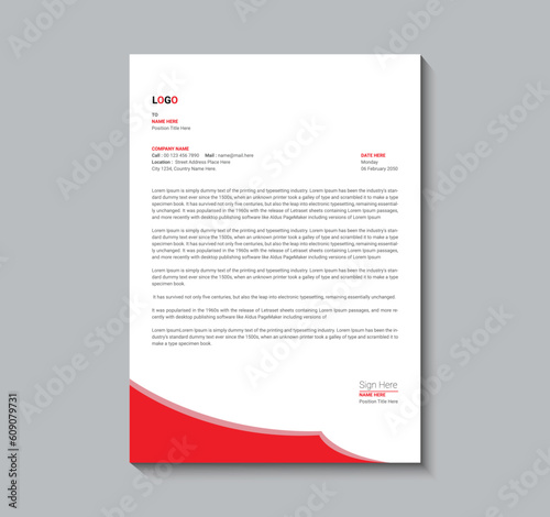 professional creative letterhead template design for your business