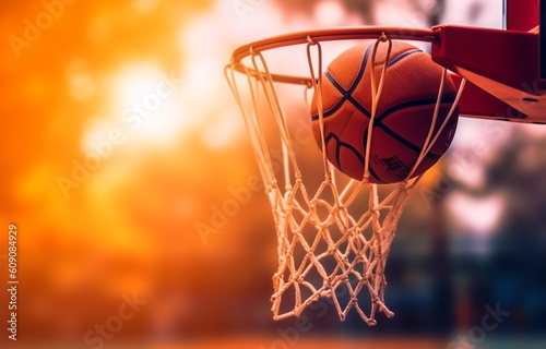 Basketball, generative ai © progressman