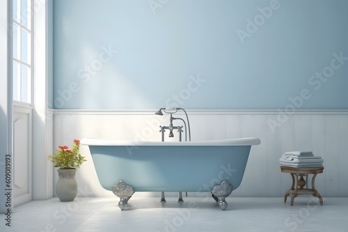 bath equipment on bath room view professional photography ai generated © NikahGeh