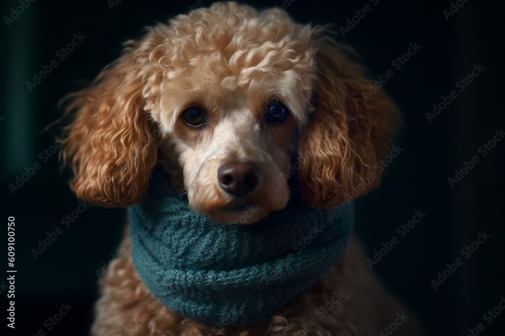 Stylish portrait of a hipster dog dressed as human. Generative AI. Stylish portrait of a hipster dog dressed as human. Generative AI.