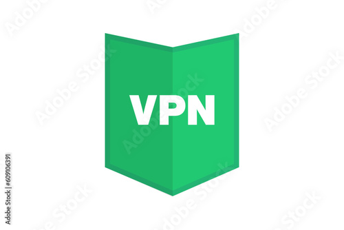 VPN shield icon. Virtual Private Network protection vector illustration for security
