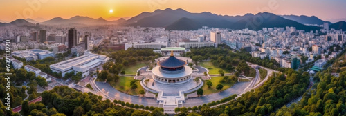 Seoul panoramic view South Korea - Generative AI