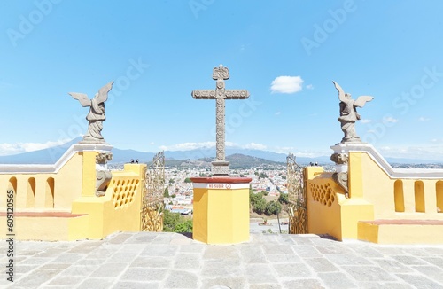 Cholula in Puebla, Mexico, is home to the largest pyramid in the world, still largely unexcavated photo