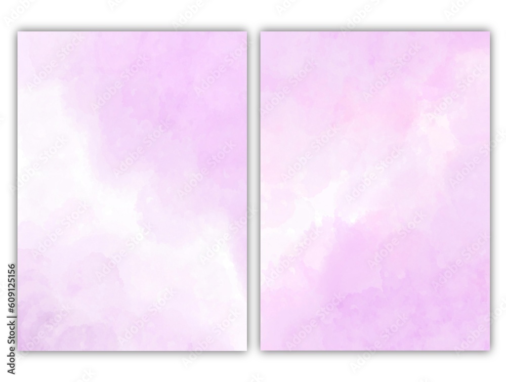 Fototapeta premium abstract watercolor background in pink colors, template collection