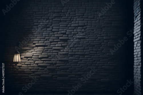 A Captivating Image of Textured Brick Wall with Gentle Shades