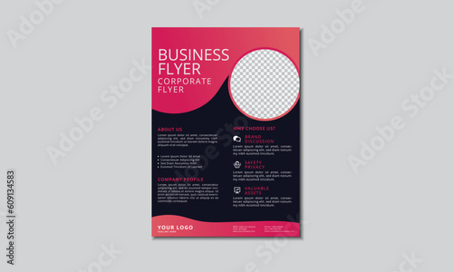 Corporate business flyer template design, marketing, business proposal, promotion, advertise, publication, Business brochure flyer design a4 template, abstract business flyer and creative design,