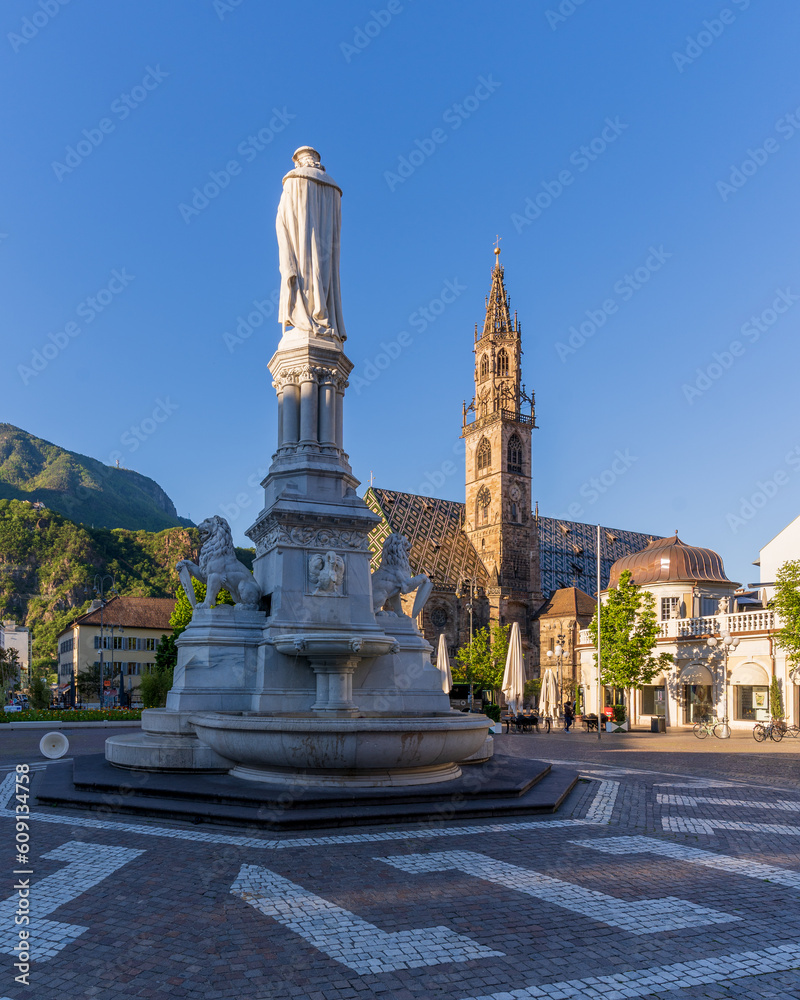 Piazza Walther view in Bolzano City