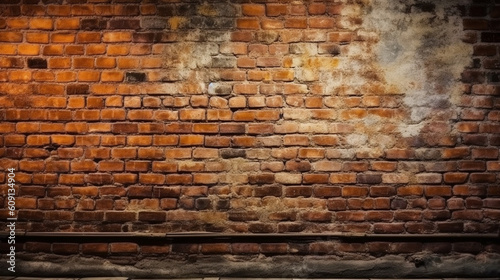Old brick wall texture background. Brick wall texture background.generative ai