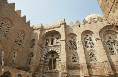 The elaborate Qalawun Complex on Old Cairo's al-Muizz street photo