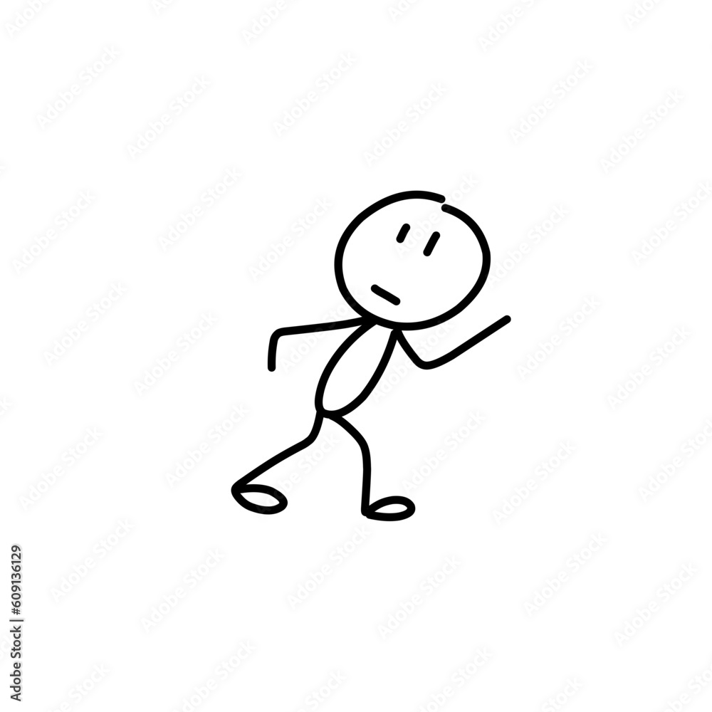 stickman Vector silhouette stickman Vector silhouette