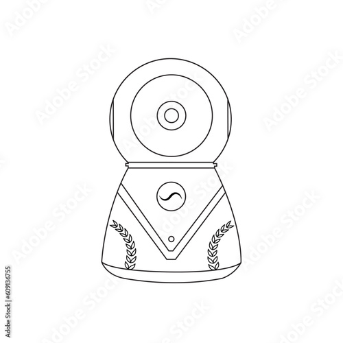 Security Camera Icon Vector, cc tv vector symbol. Cctv camera line icons vector image. Video surveillance camera thin line icon Vector