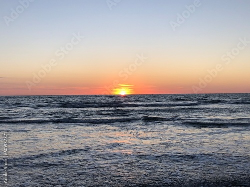 sunset on the beach