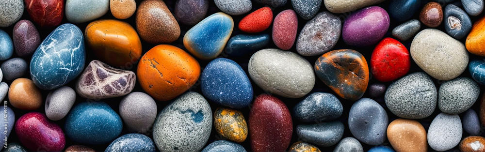 Background with colored stones, generative ai Background with colored stones, generative ai