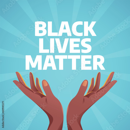 black lives matter month design template for celebration. black lives matter design with hand illustration. hand vector design. flat hand vector.