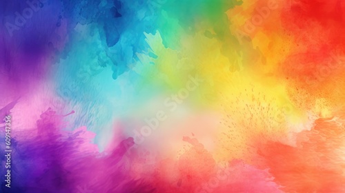 abstract multi-colored bright background  watercolor. Generative AI