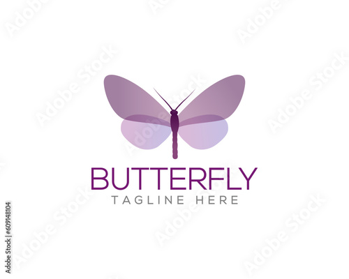 Creative and unique butterfly Logo Design, Abstract butterfly beautiful and colorful premium vector illustration.