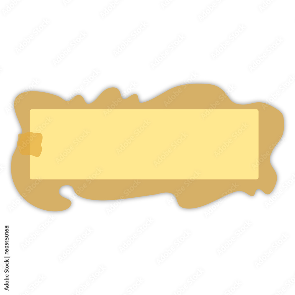 cute abstract yellow label shape cute abstract yellow label shape