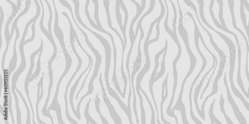 Tiger gray seamless pattern. Vector animal skin print. Fashion silver organic texture.