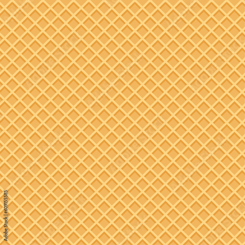 Sweet dessert wafer background, space for your text. Vector