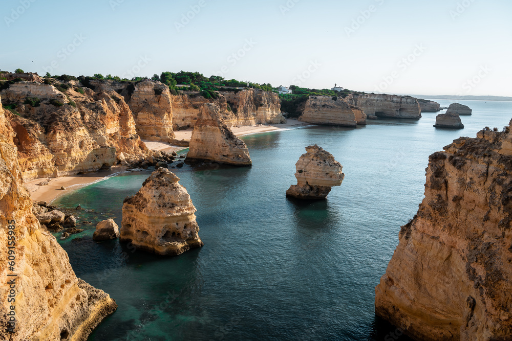 Praia da Marinha - Beautiful Beach Marinha in Algarve, Portugal Praia da Marinha - Beautiful Beach Marinha in Algarve, Portugal