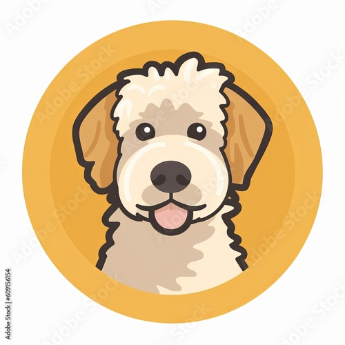 Dog icon. element for your design, AI generative