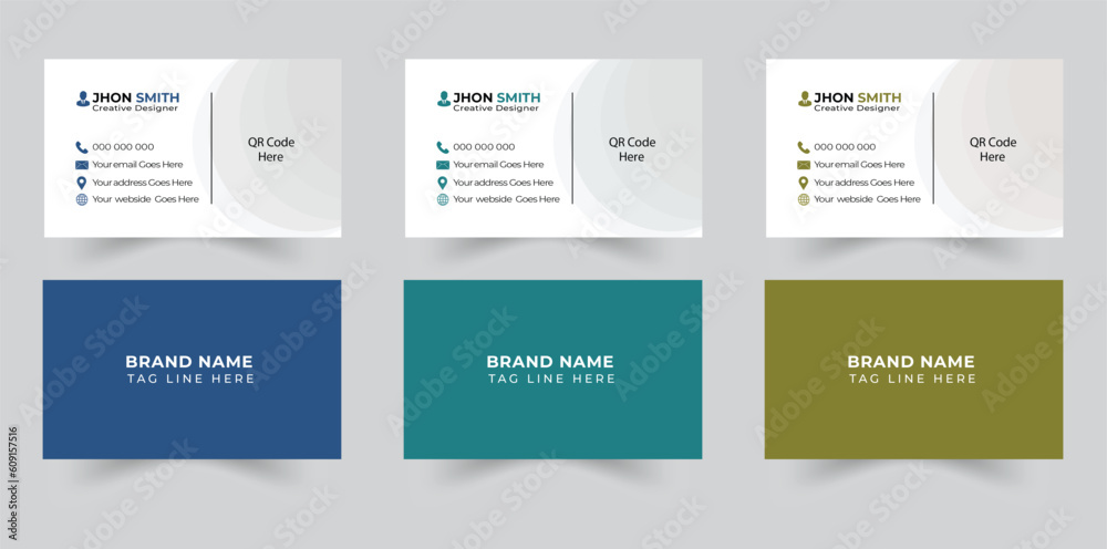 Business card design free Free vector elegant business card modern and clean professional business card template 