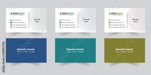 Business card design free Free vector elegant business card modern and clean professional business card template 