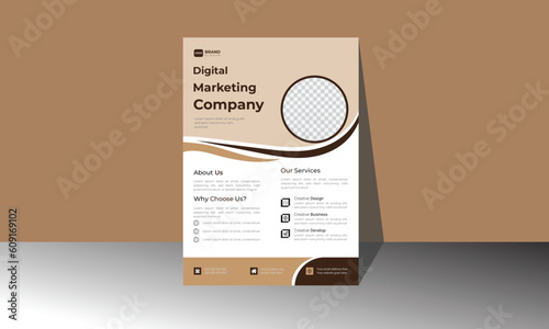 Corporate Flyer template with a modern and creative style.