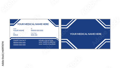 Here is a mock generic government medicare medical insurance card isolated on a white background and
 is a 3-D image.

