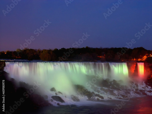 Niagara Falls with Lights