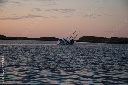 A small boat photograped at it's last moment before making it's final jurney.