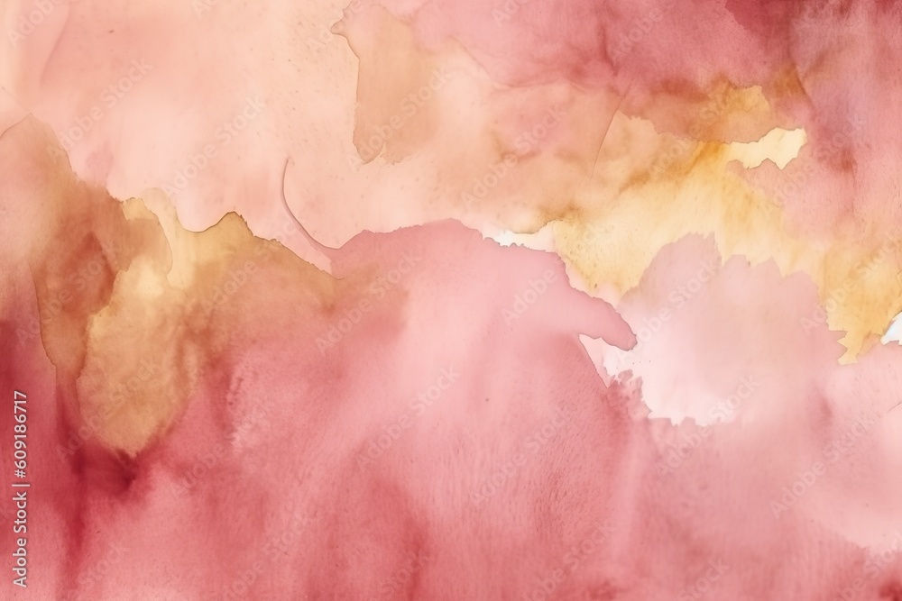 abstract watercolor texture pink gold. generated ai