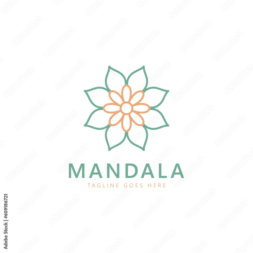 Mandala logo template, Circular pattern in form of mandala. Oriental pattern, vector illustration. Islam, Arabic, Indian, turkish, pakistan, chinese, ottoman motifs Mandala logo template, Circular pattern in form of mandala. Oriental pattern, vector illustration. Islam, Arabic, Indian, turkish, pakistan, chinese, ottoman motifs