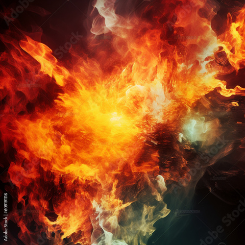 Abstract Fire Background