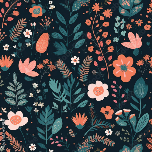 Abstract Flower Pattern