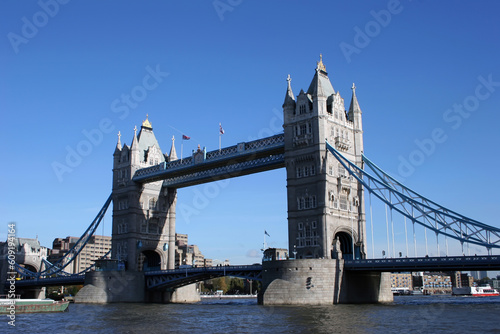 The Tower Bridge on the river Thames, London