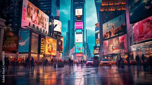 Times Square. Generative AI